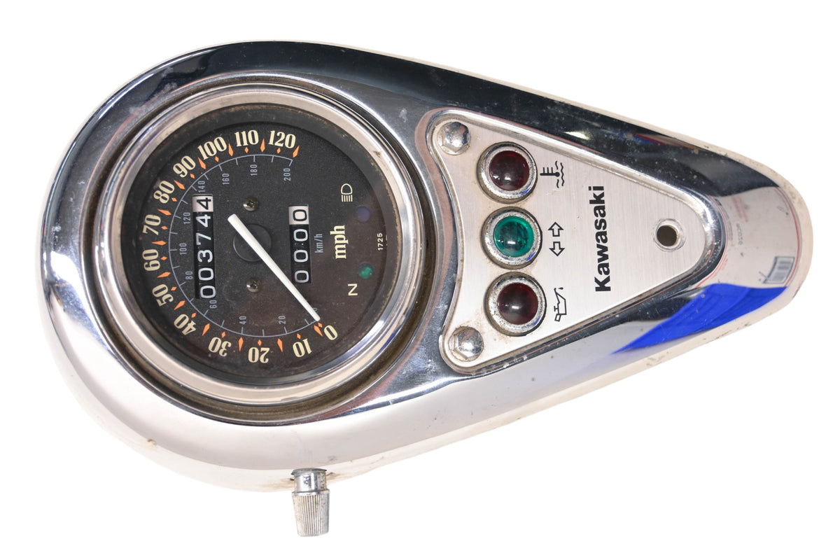 OEM Kawasaki 25005-1725 Speedometer 120MPH & Cover Assembly
