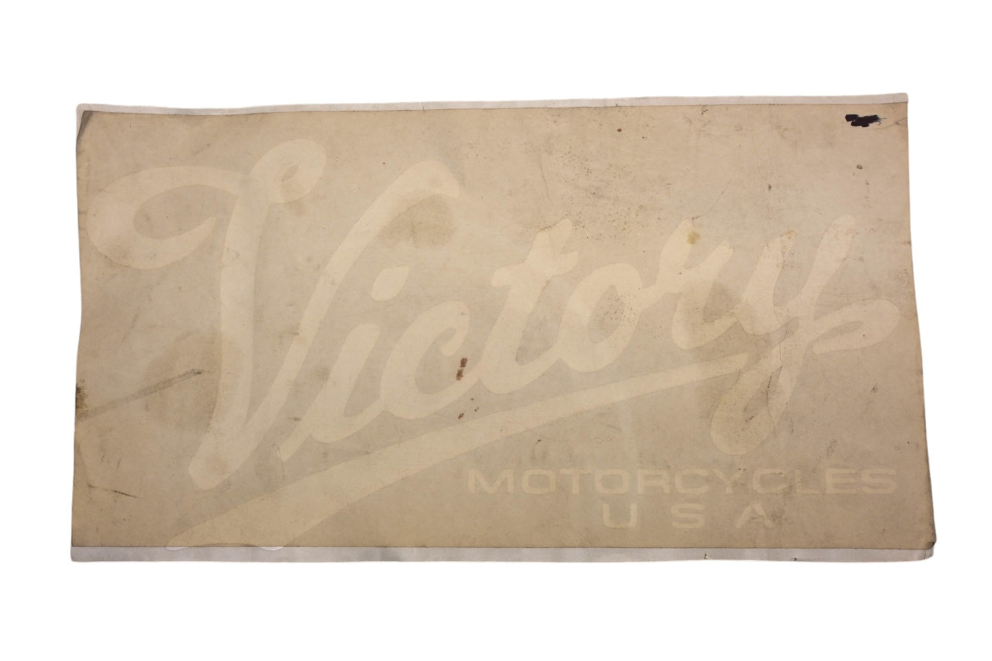 New OEM Polaris NA020-15 Victory White 16"x 9" Decal NOS