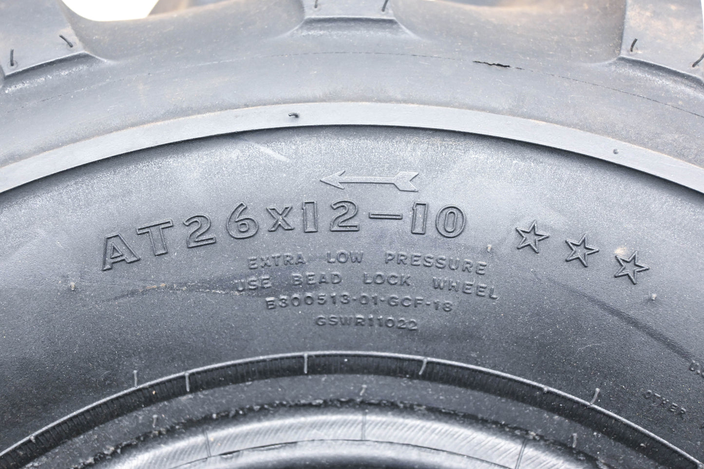 Goodyear 2872307 Tracker Mud Runner AT26x12-10 Tire NOS