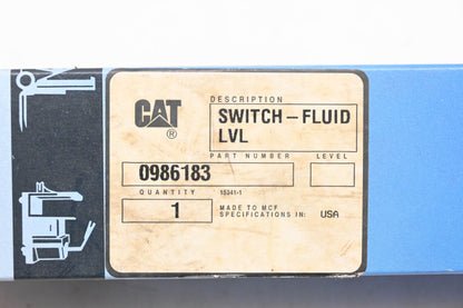 Caterpillar 986183, 0986183, 098-6183 Fluid Level Switch NOS