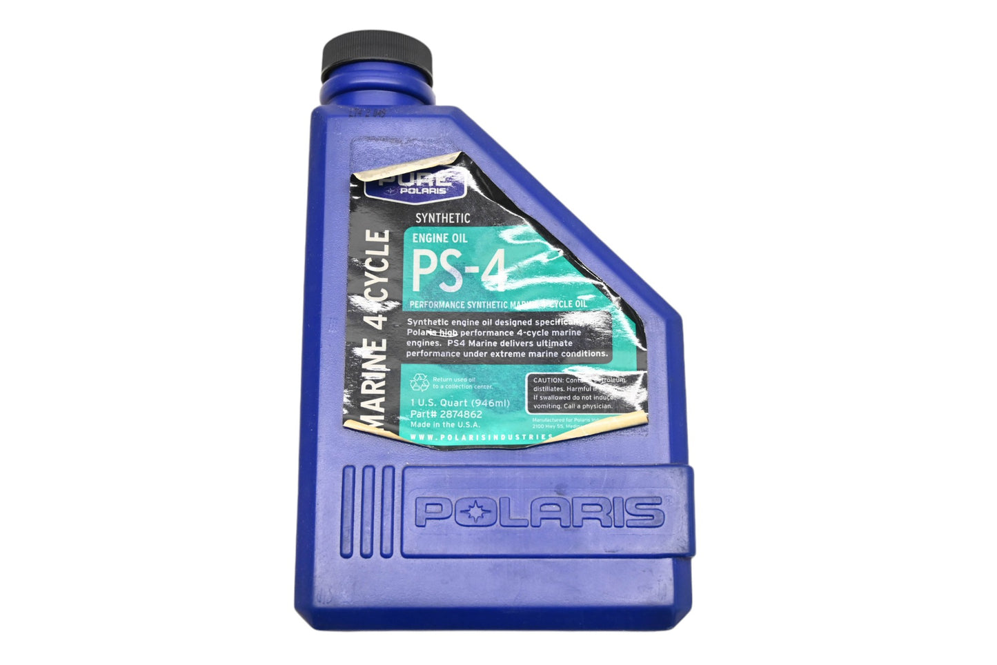 New OEM Polaris 2874862 PS-4 Synthetic Marine 4-Cycle Oil 1Qt NOS
