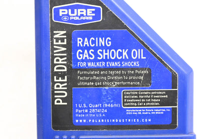 New OEM Polaris 2874124 Walker Evans Racing Gas Shock Oil 1Qt NOS