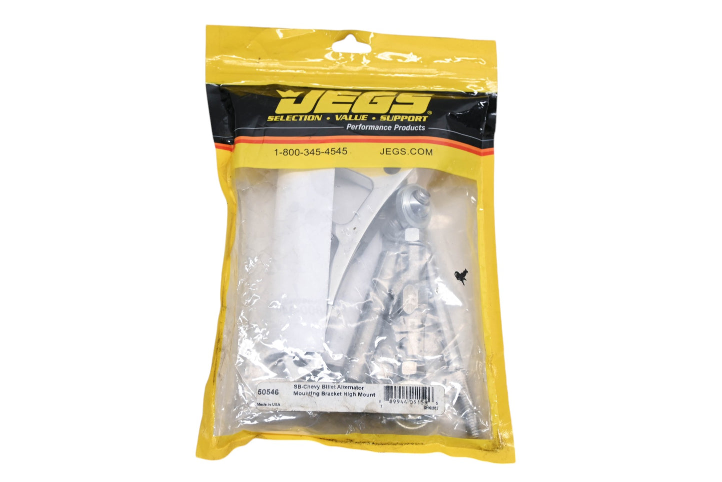 JEGS 50546, 555-50546 Alternator Billet Bracket Kit NOS