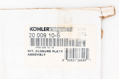 Kohler 2000910-S, 20 009 10-S, 20-499-03 Closure Plate & Gasket NOS