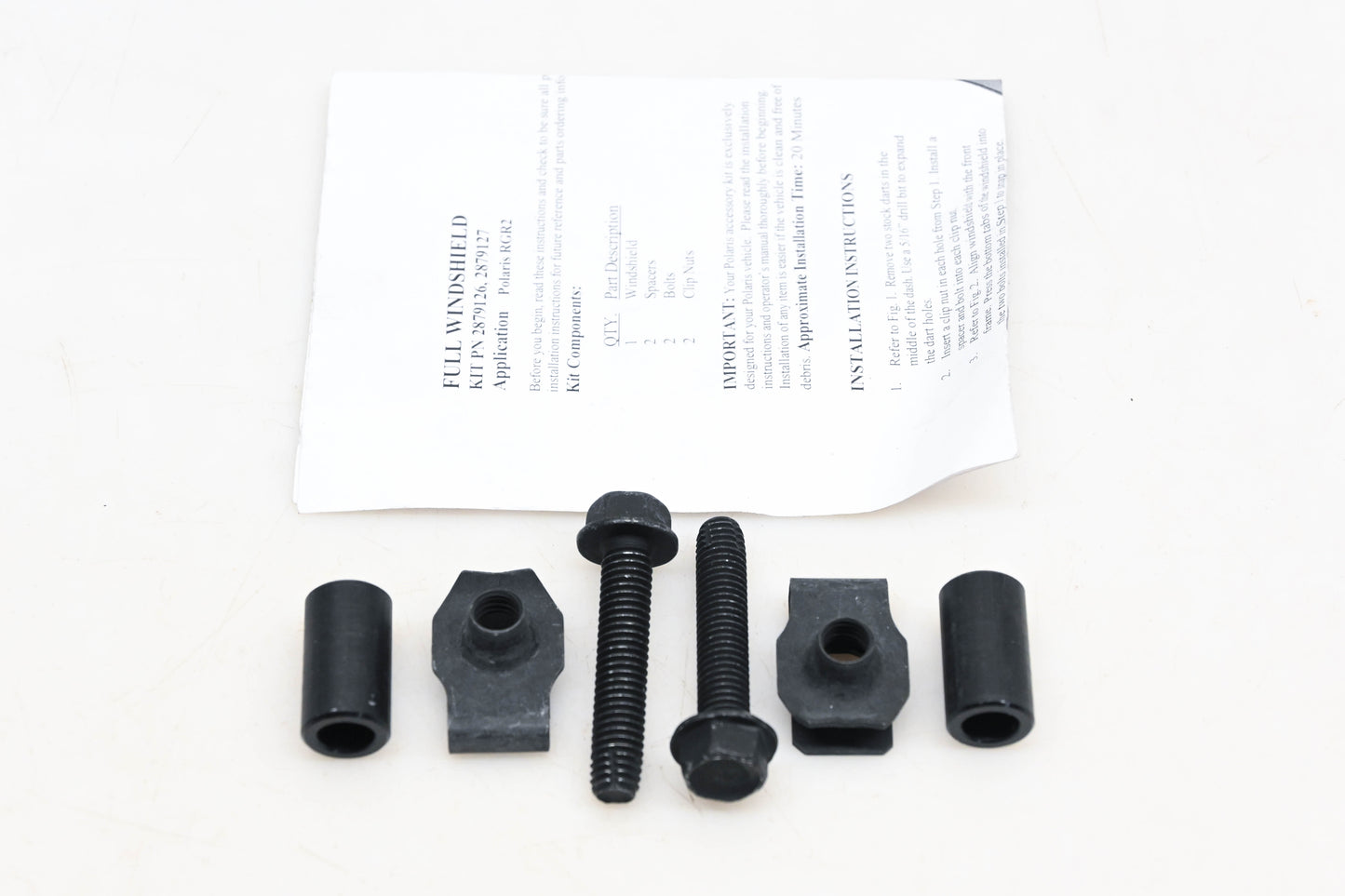 New OEM Polaris 80401503 Titan Full Windshield Hardware Kit NOS