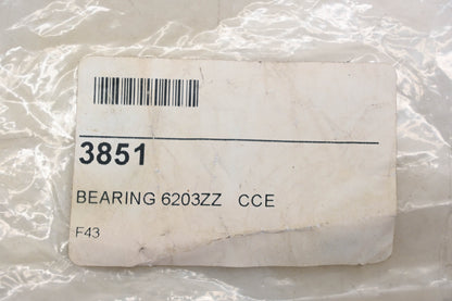 WJB 3851, 6203ZZ Sealed Ball Bearing NOS