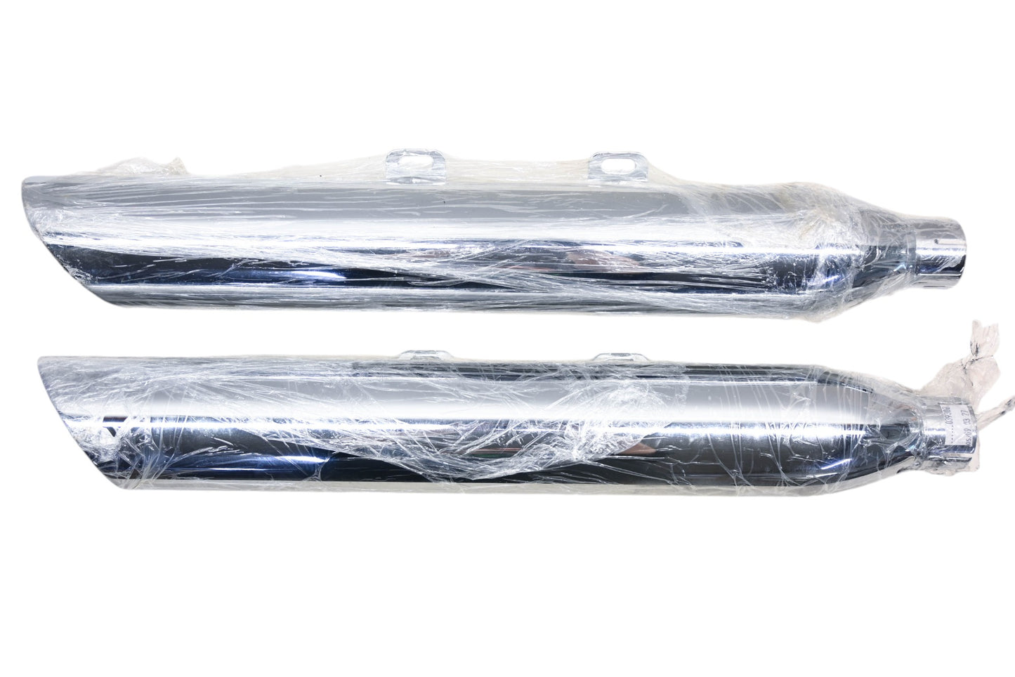 New OEM Polaris 1261264, 1261265 2003 Victory Vegas Competition Front/Rear Slashcut Muffler Kit NOS