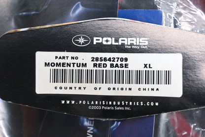 New OEM Polaris 285642709 Red Momentum Helmet XL 61-62cm NOS
