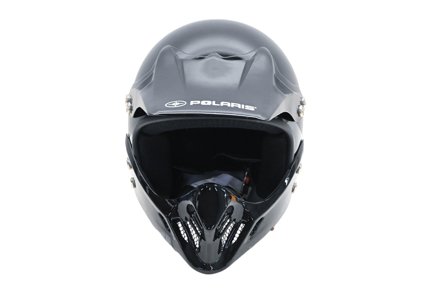 New OEM Polaris 285143703 Black Moto EC Helmet Medium NOS