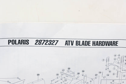 New OEM Polaris 2872327 Snowplow Adapter Kit NOS