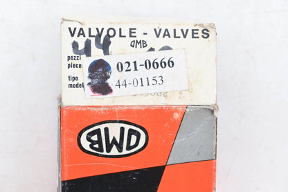 OMB 021-0666, 44-01153 Exhaust Valves Qty 4 NOS
