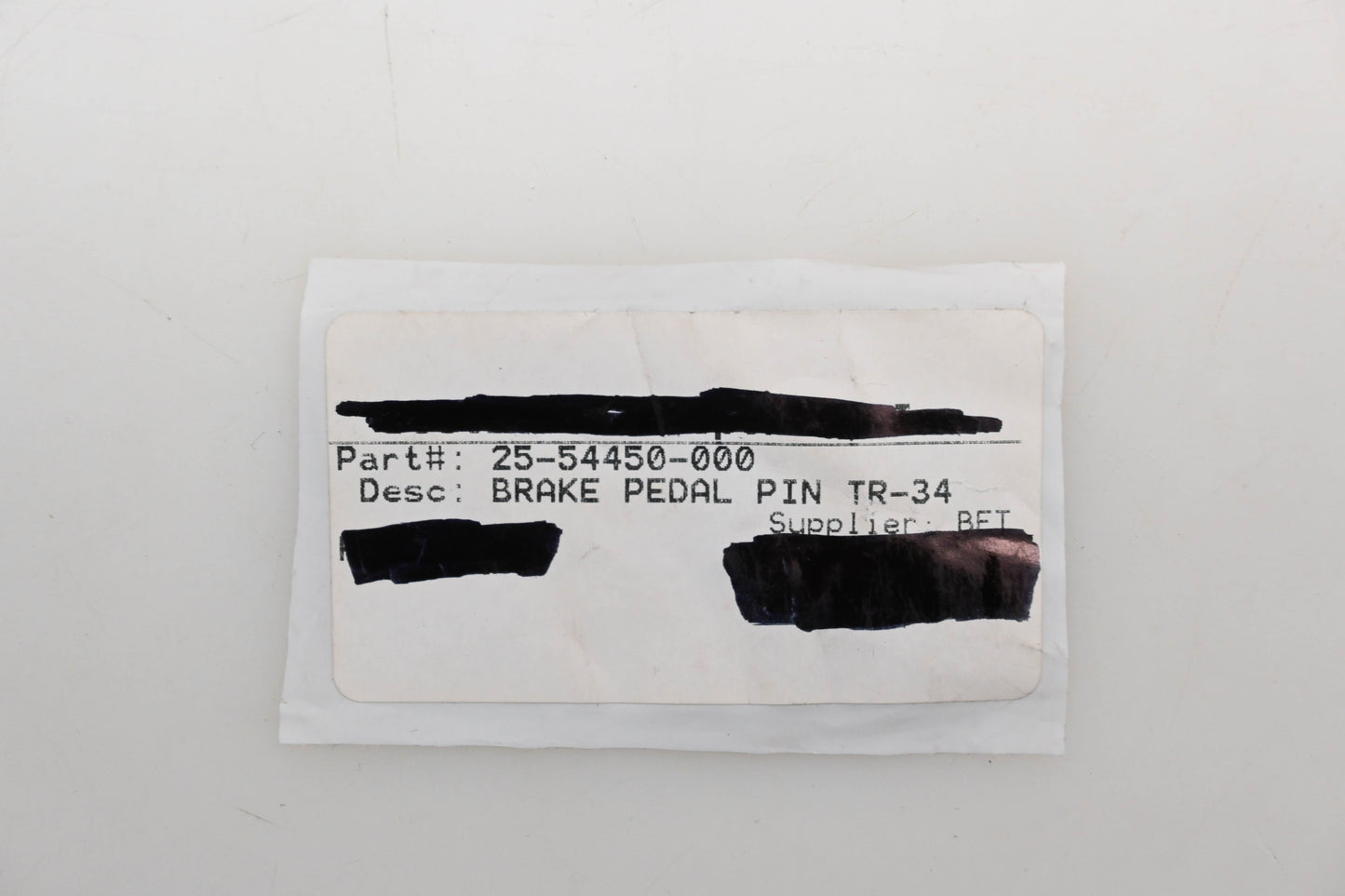 Beta 25-54450-000, 25.54450.000 Brake Pedal Pin TR-34 NOS
