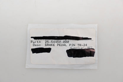 Beta 25-54450-000, 25.54450.000 Brake Pedal Pin TR-34 NOS