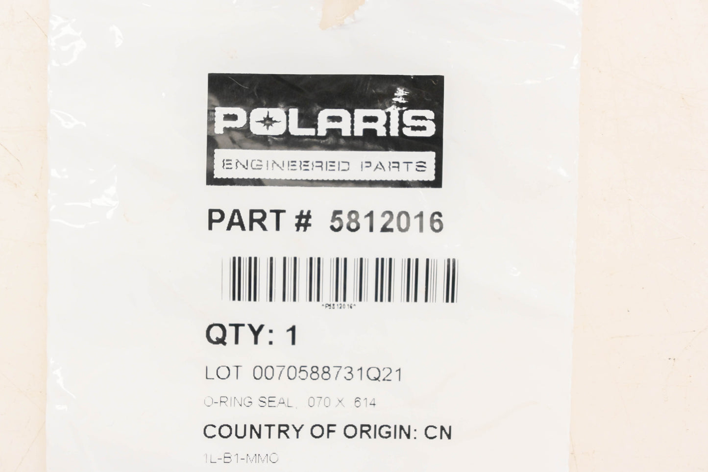 New OEM Polaris 5812016 O-Ring NOS