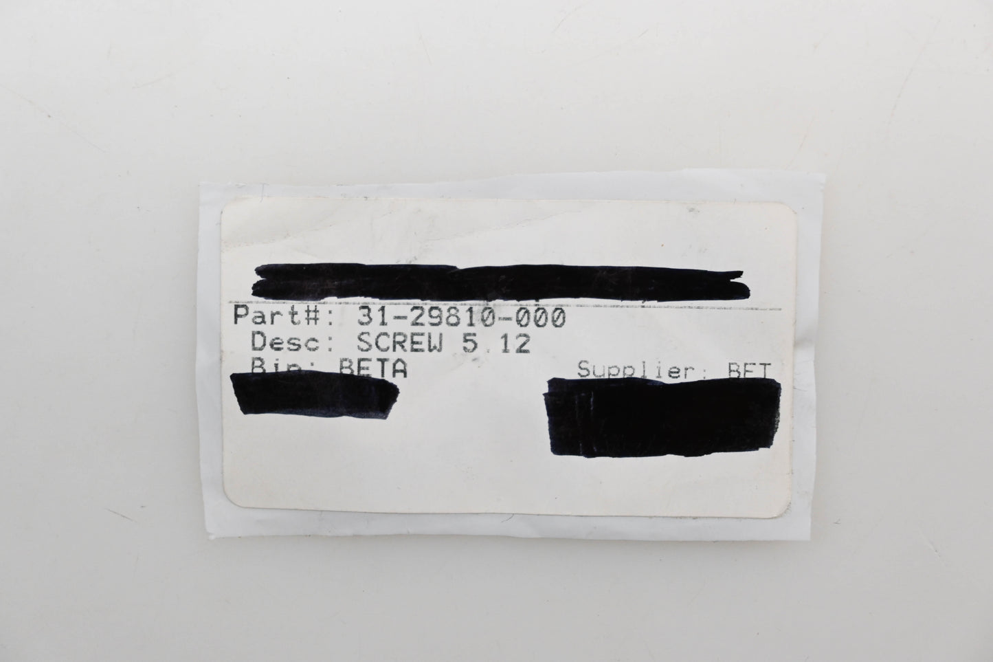 Beta 31-29810-000, 31.29810.000 Screw 5.12 NOS