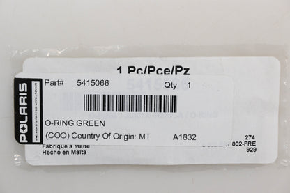 New OEM Polaris 5415066 Green Fuel Injector O-Ring NOS