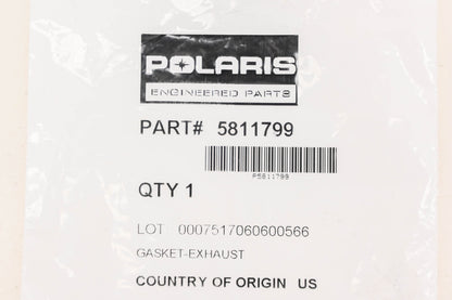 New OEM Polaris 5811799 Exhaust Gasket NOS