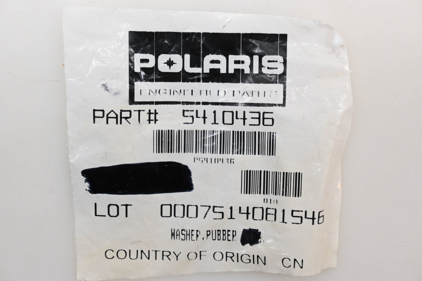 New OEM Polaris 5410436 Rubber Washer Qty 2 NOS