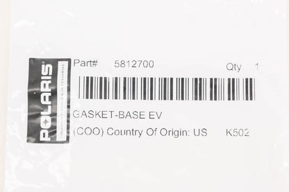 New OEM Polaris 5812700 Exhaust Valve Base Gasket NOS