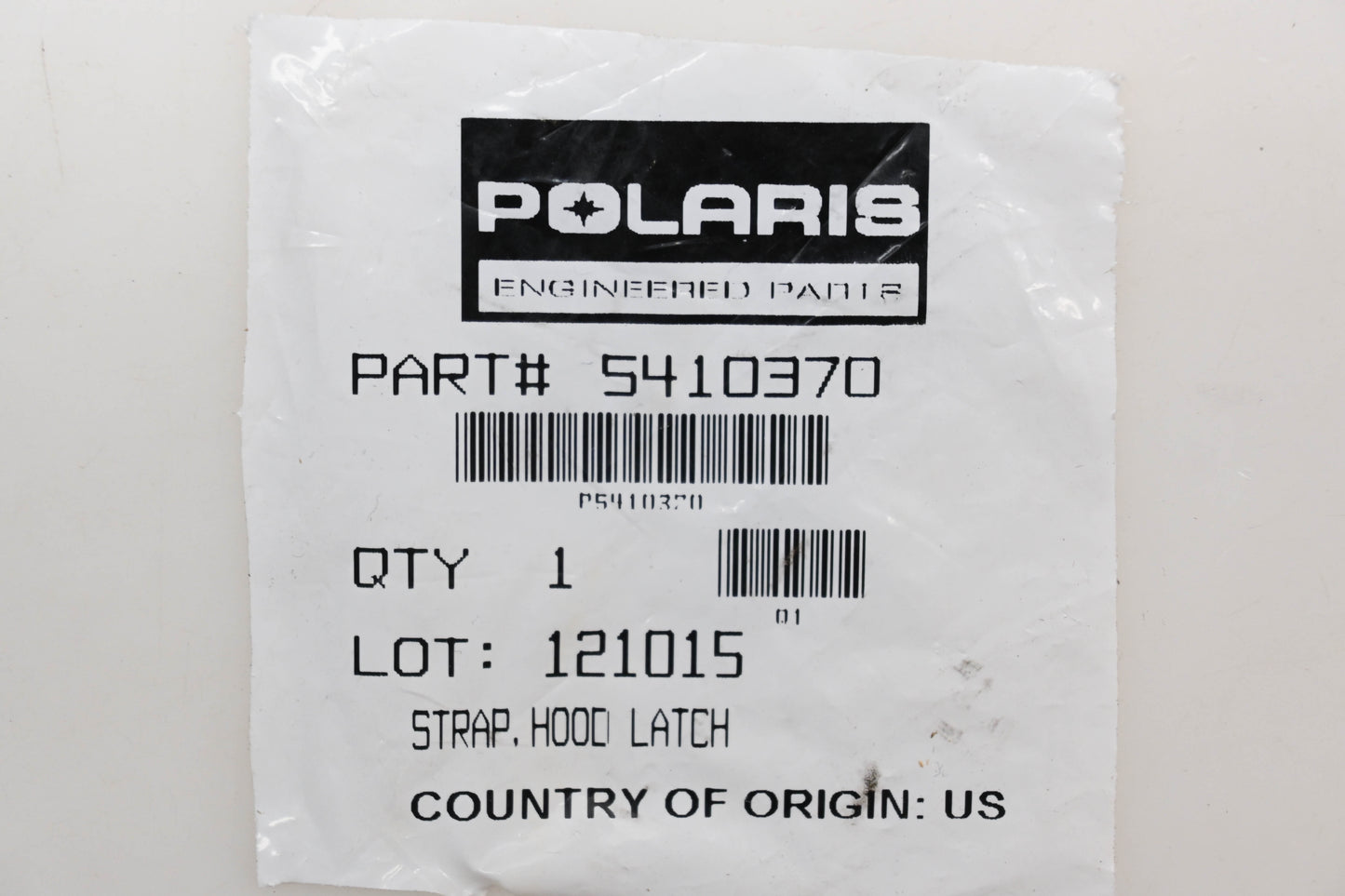 New OEM Polaris 5410370 Hood Latch Straps Qty 2 NOS