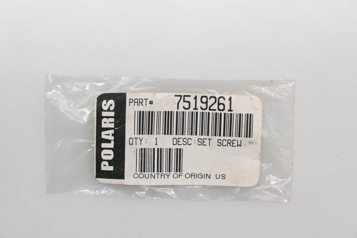 New OEM Polaris 7519261 Set Screw NOS