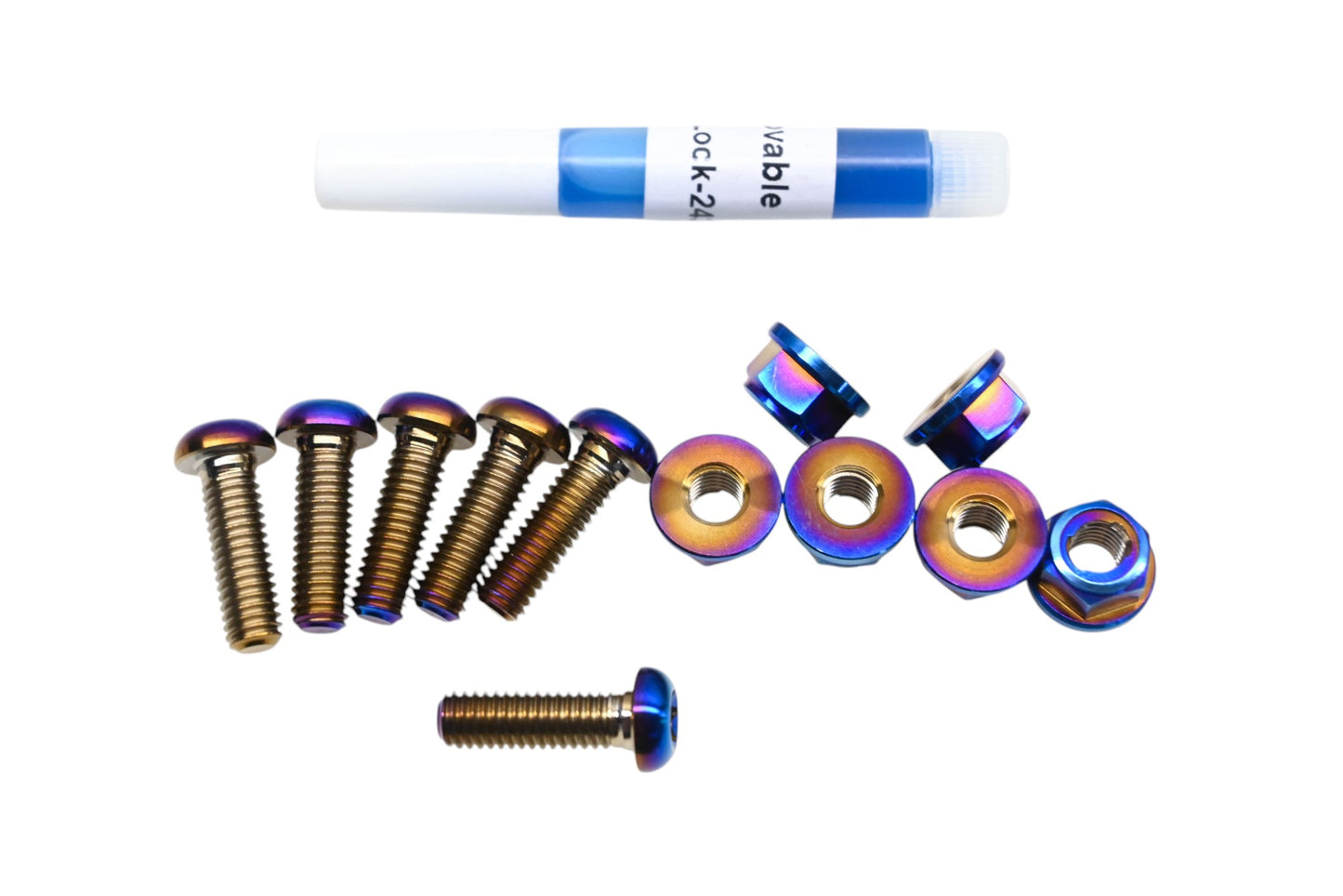 Warp 9 Racing TI-CRROTOR-B YZF Titanium Rear Brake Rotor Bolt & Nut Kit NOS