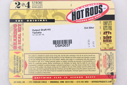 Hot Rods OSK0037, 421-5037 Yamaha YZ 125 2005-19 Output Shaft Kit NOS
