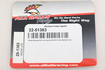 All Balls 22-51363, 25-1362 Front Wheel Bearing & Seal Kit NOS