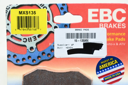 EBC MXS135, 15-135MX Off Road Brake Pad Kit NOS