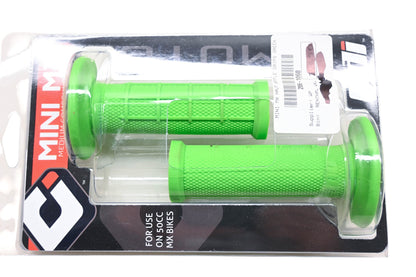 ODI H01MMN, 206-1068 Green Mini MX Medium Compound Half Waffle Grip Kit NOS