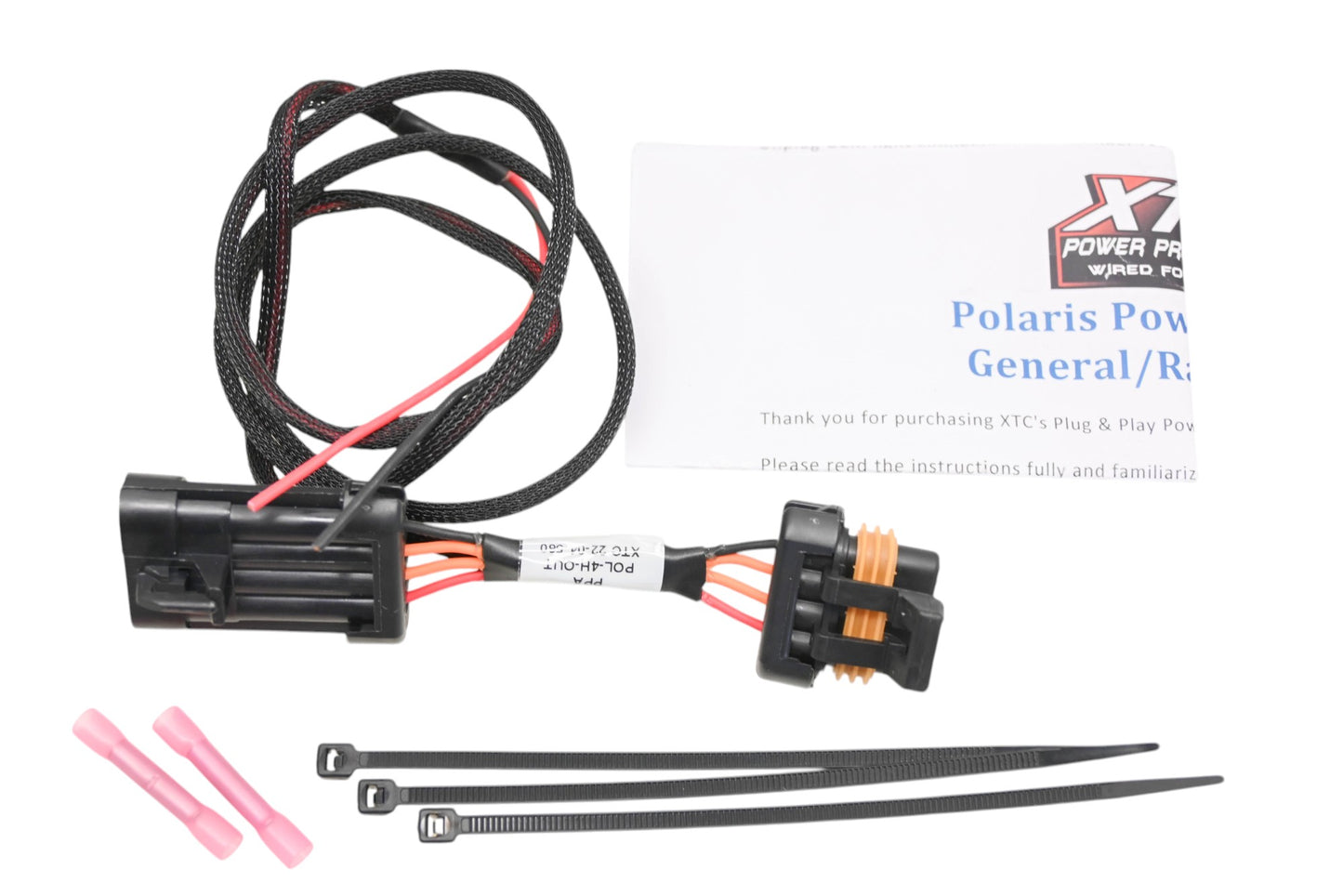 XTC POL-4H-OUT, 630-0212 Plug N Play Power Out License Plate Harness Kit NOS