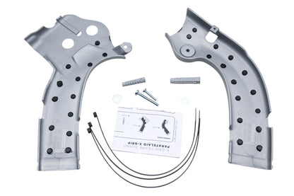 Acerbis 2374261015, 23742-61015, 0017778.020 Silver/Black X-Grip Frame Guard Kit NOS
