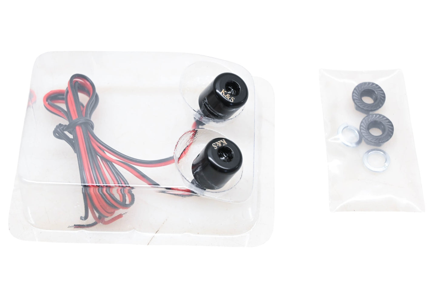 K&S 259160B, 225-9160BK Black LED License Plate Bolt Light Kit NOS