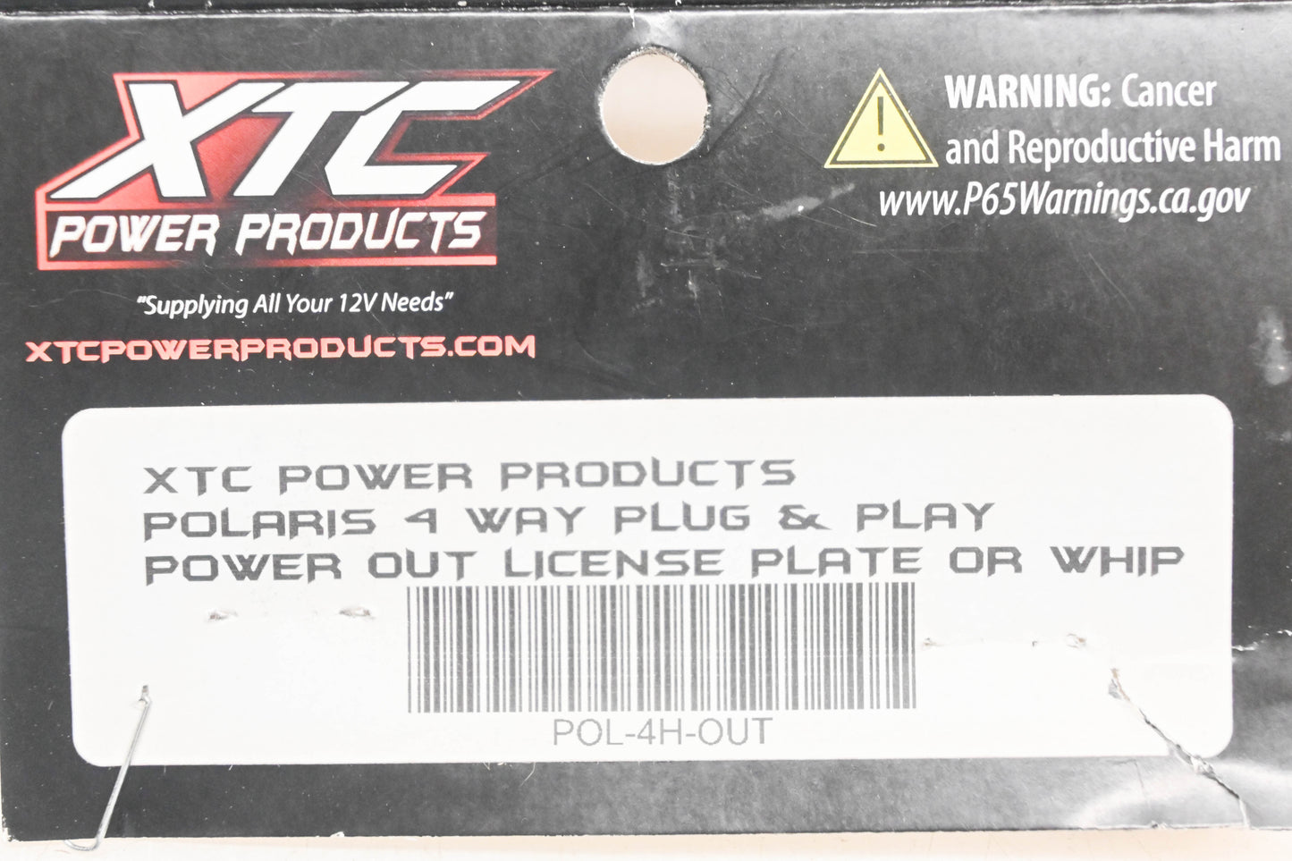 XTC POL-4H-OUT, 630-0212 Plug N Play Power Out License Plate Harness Kit NOS