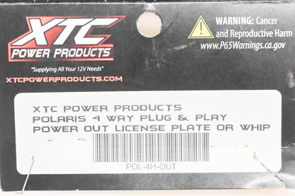 XTC POL-4H-OUT, 630-0212 Plug N Play Power Out License Plate Harness Kit NOS
