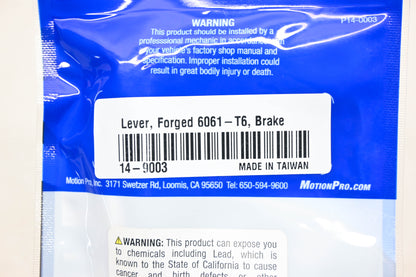 Motion Pro 14-9003, 70-0003 Forged 6061-T6 Brake Lever NOS