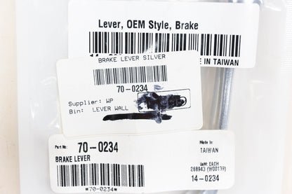 Motion Pro 14-0234, 70-0234 Silver Brake Lever NOS