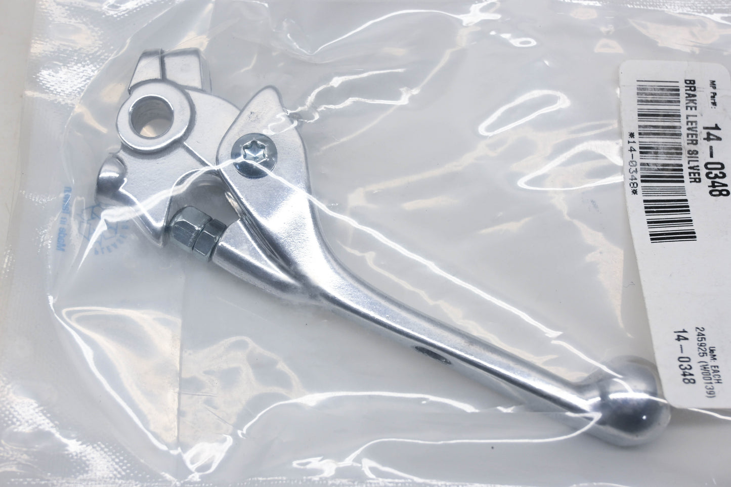 Motion Pro 14-0348, 70-0348 Silver Brake Lever NOS