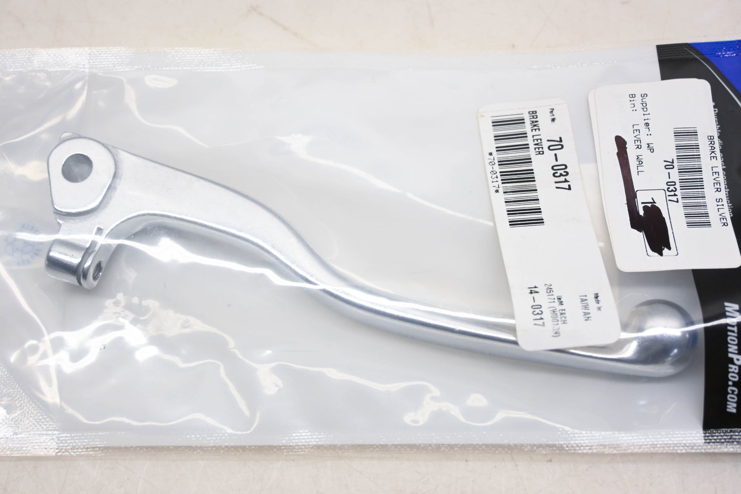 Motion Pro 14-0317, 70-0317 Silver Brake Lever NOS