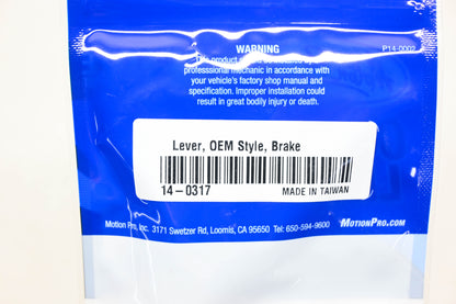 Motion Pro 14-0317, 70-0317 Silver Brake Lever NOS