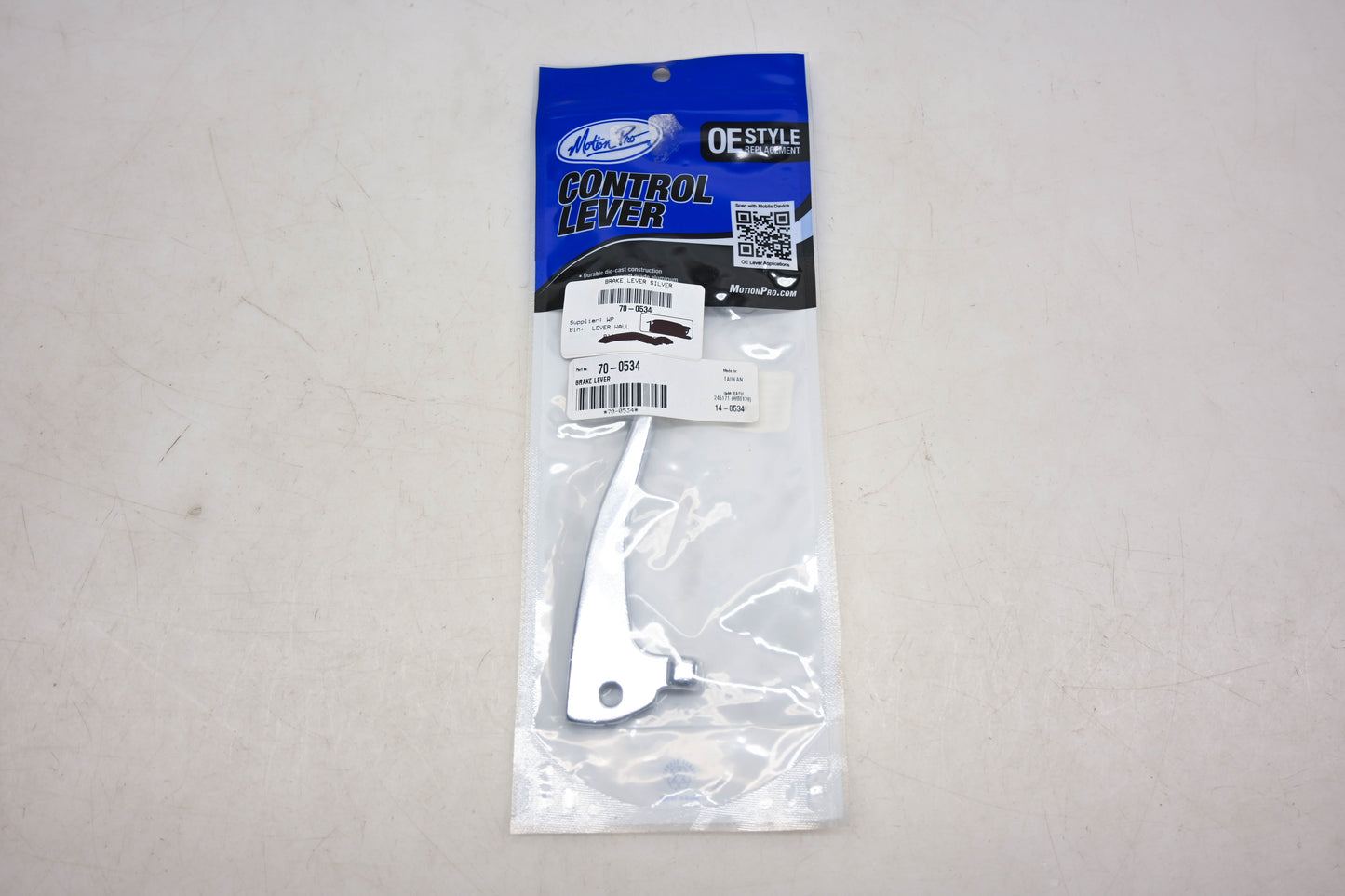 Motion Pro 14-0534, 70-0534 Silver Brake Lever NOS