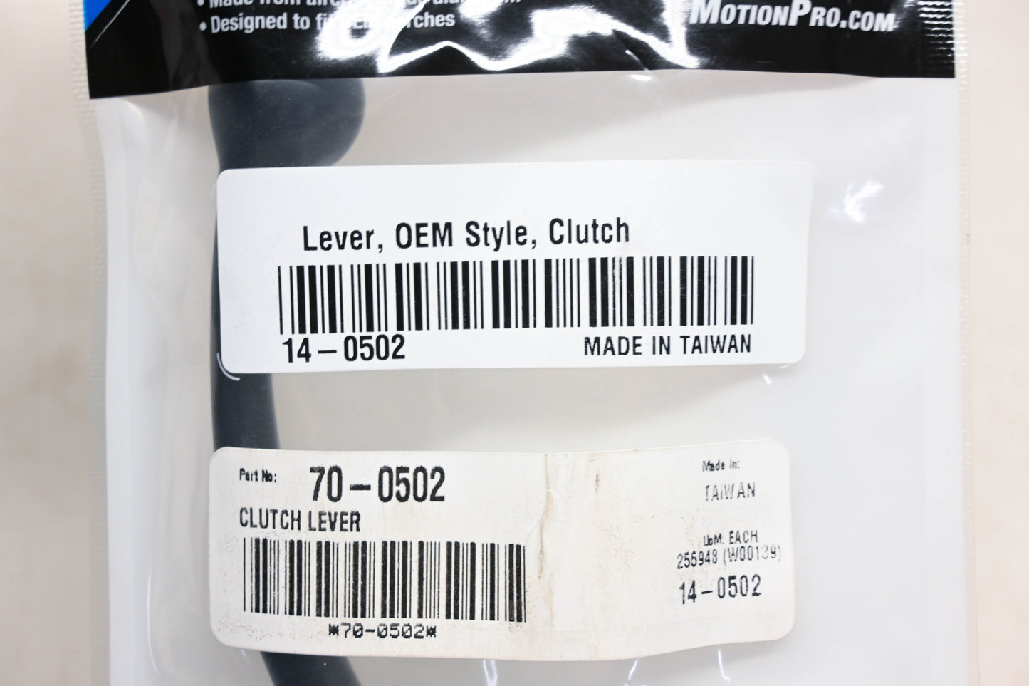 Motion Pro 14-0502, 70-0502 Black Clutch Lever NOS