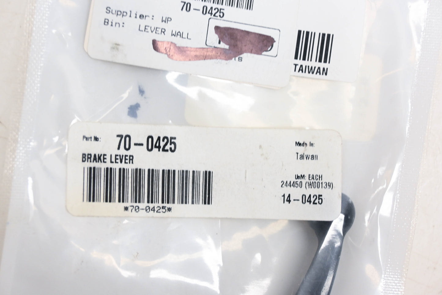 Motion Pro 14-0425, 70-0425 Black Brake Lever NOS