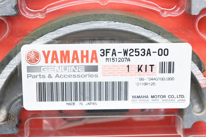 New OEM Yamaha 3FA-W253A-00-00 Rear Brake Shoe Kit NOS