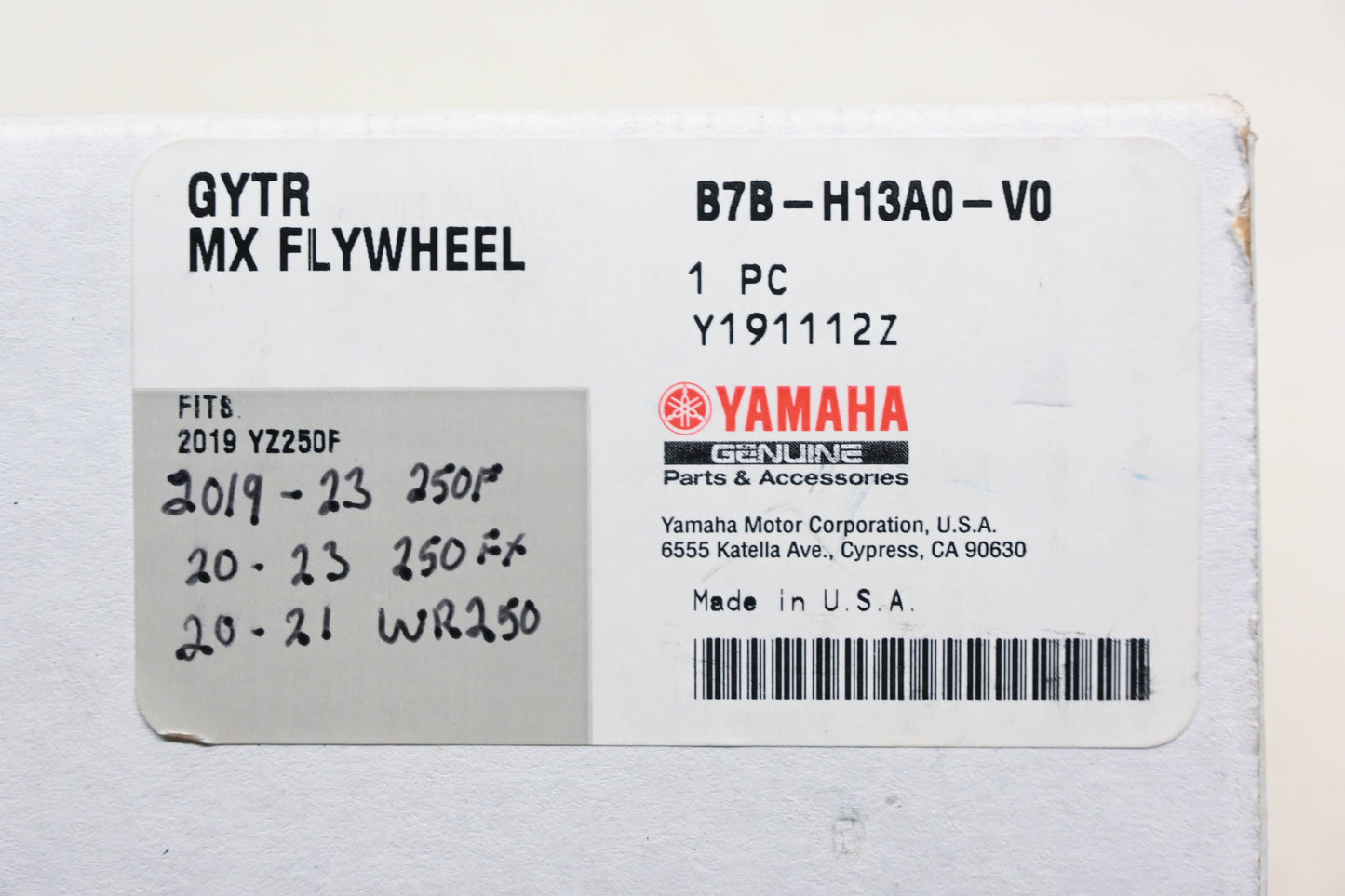New OEM Yamaha B7B-H13A0-V0-00 YZ250F GYTR Off Road Flywheel Kit NOS