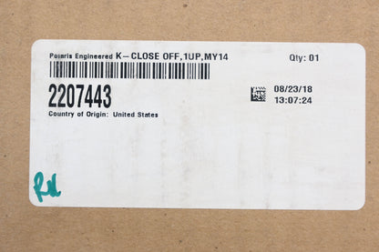 New OEM Polaris 2207443 2014-15 Sportsman 570 1-UP MY14-15 Heat Shield Close Off Kit NOS