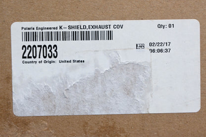 New OEM Polaris 2207033 2015-16 Sportsman 850/1000 Exhaust Cover Heat Shield NOS