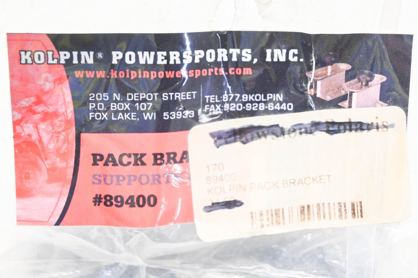 Koplin 89400 Pack Bracket Kit NOS