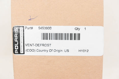 New OEM Polaris 5453900 Black Defrost Vent NOS