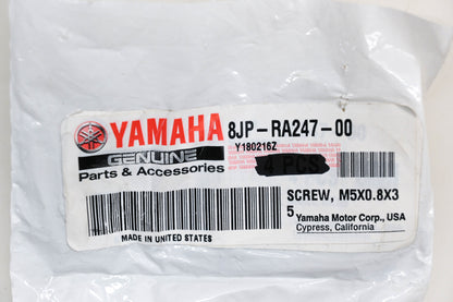 New OEM Yamaha 8JP-RA247-00-00 M5x0.8x3 Screw NOS